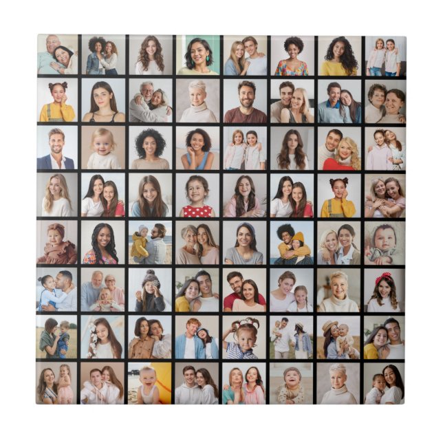 Carreau Créez votre propre collection photo de 64 (Devant)