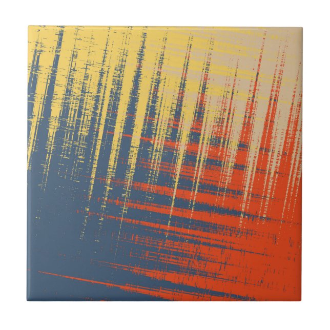 Carreau Crème rouge jaune bleu (Devant)