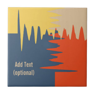 Carreau Crème rouge jaune bleu