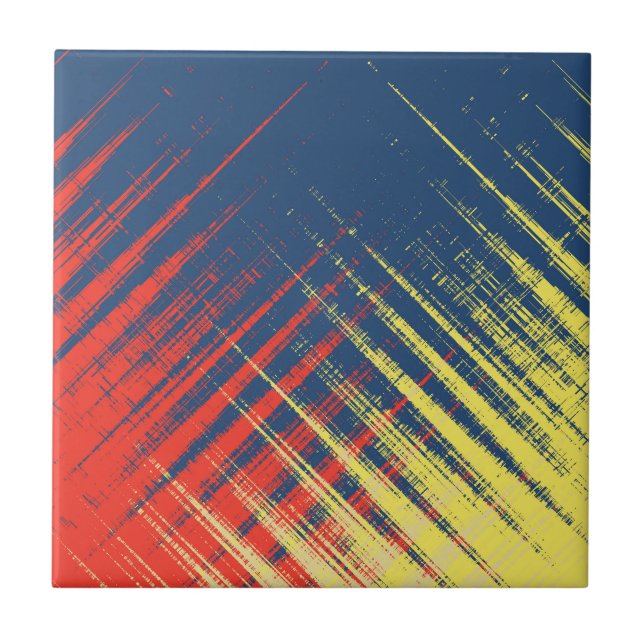 Carreau Crème rouge jaune bleu (Devant)