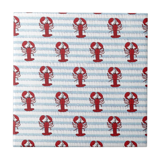 Carreau crépon de coton de homard (Devant)