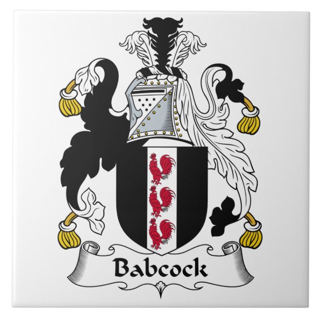 Carreau Crête Babcock de famille (Devant)