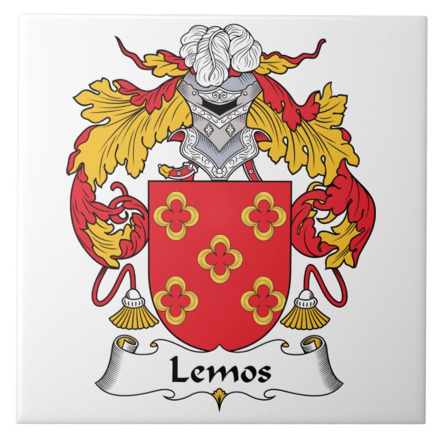 Carreau Crête de famille de Lemos (Devant)