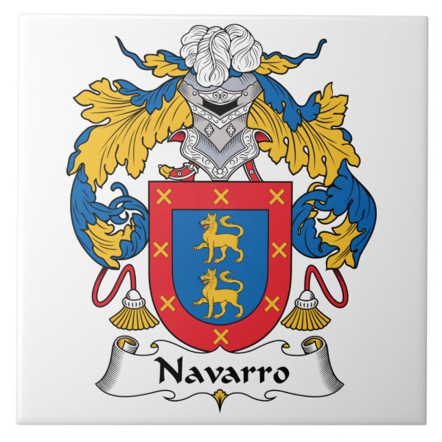 Carreau Crête de famille de Navarro (Devant)