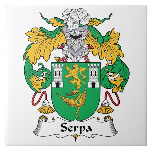 Carreau Crête de famille de Serpa (Devant)