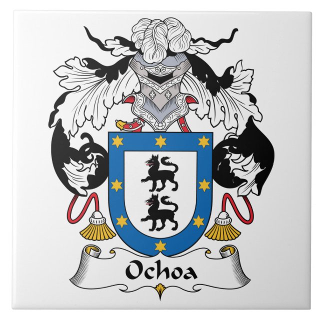 Carreau Crête de famille d'Ochoa (Devant)