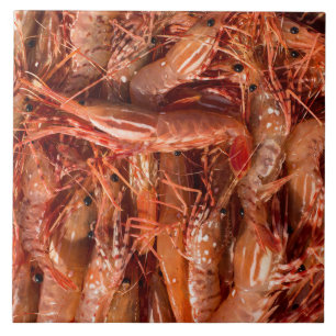 Carreau Crevettes roses délicieuses