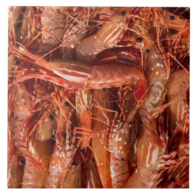 Carreau Crevettes roses délicieuses (Devant)