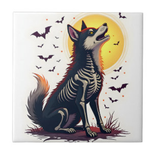 Carreau Cri de Shiba squelette