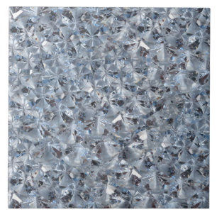 Carreau Cristaux Bling de diamant de bleu glacier