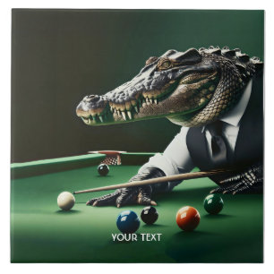 Carreau Crocodile mignon Imaginaire Jouer Billard