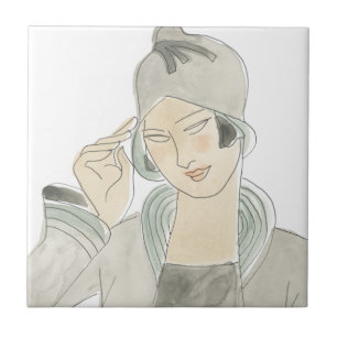 Carreau Croquis de mode Flapper