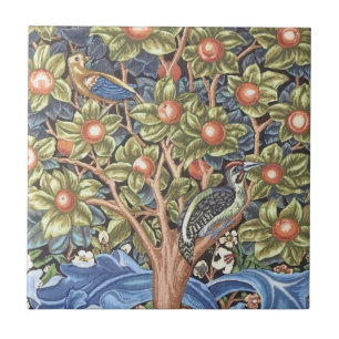 Carreau Cru floral de tapisserie de pivert de William
