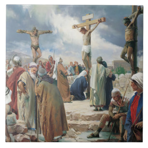 Carreau Crucifixion par Carl Bloch
