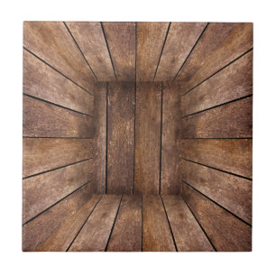 Carreau Cube en bois Abstrait