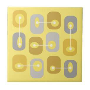 Carreau Cubes Squishy Abstraits gris jaune