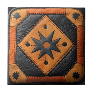 Carreau Cuir de style country beau Sud-Ouest
