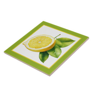 Carreau Cuisine citron mignonne amateurs aquarelle