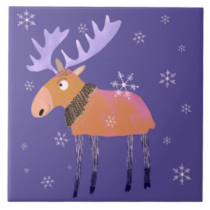 Carreau Cuisine en céramique Moose d'hiver Carrelage