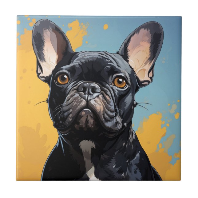 Carreau Cuisine en céramique pour chien (Devant)