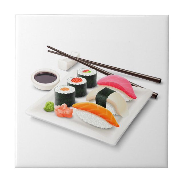 Carreau Cuisine japonaise sushi (Devant)