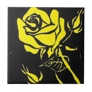 Carreau Cuisine "Jaune Rose" Jardin Carrelage céramique