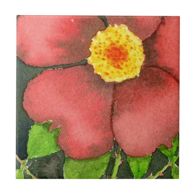 Carreau Cuisine "Rose sauvage" Jardin Carrelage céramique (Devant)