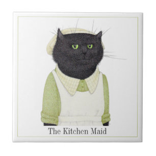Carreau CUISINE Tissu en céramique Carré CAT 4,25" MAID + 
