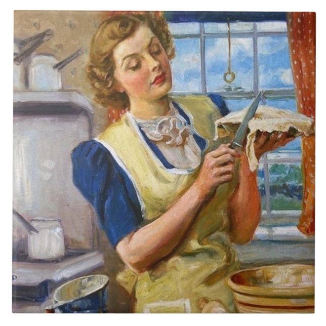 Carreau Cuisine vintage rétro (Devant)