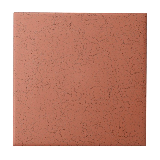 Carreau Cuivre rouge rose Brown Cracker Glaze couleur soli (Devant)