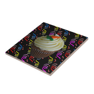 Carreau Cupcake de carottes avec Confetti