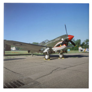 Carreau Curtiss P-40 Warhawk, au salon de l'aéronautique