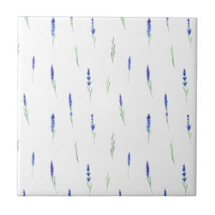 Carreau Cute Botanical Elegant Lavender Ceramic Tile