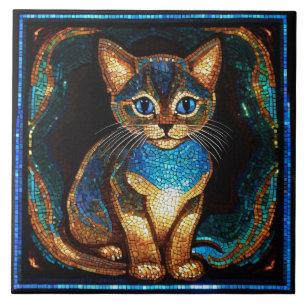 Carreau Cute Cat Mosaic