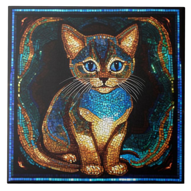 Carreau Cute Cat Mosaic (Devant)