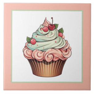 Carreau Cute cupcake boulangerie maison artisanat