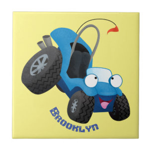 Carreau Cute dune buggy off road vehicle cartoon 