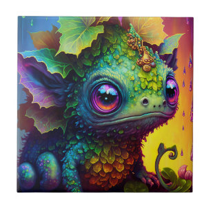 Carreau Cute Frog Monster Imaginaire Art