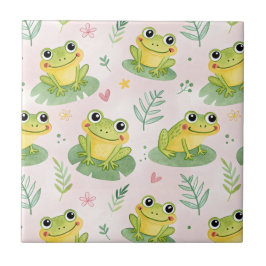 Carreau Cute frogs Pattern