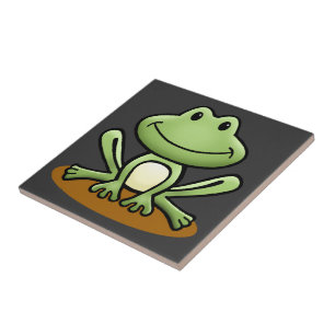 Carreau Cute grenouille verte