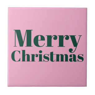 Carreau Cute Merry Christmas Ceramic Tile.