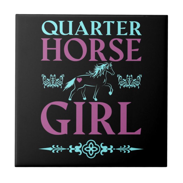 Carreau Cute Quarter Horse Girl (Devant)