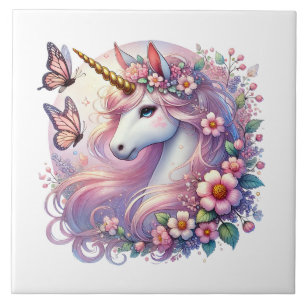 Carreau Cute unicorn imaginaire filles salle artisanale