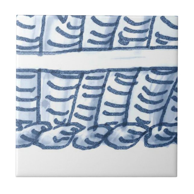 Carreau D4 - Tuile murale de panier de Delft - D4 (Devant)