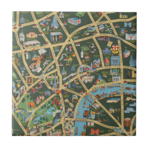 Carreau Daily Telegraph décrivent la carte de Londres