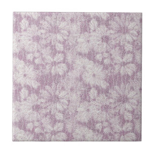 Carreau Daisy Brisée Texturée en Relief Douce Lilas