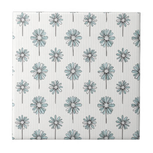 Carreau Daisy Pastel Art en Ligne Rayée