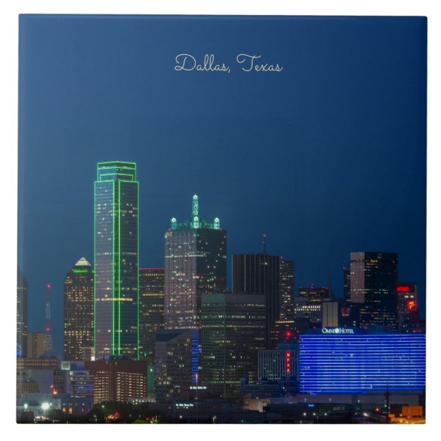 Carreau Dallas, Texas, photo de paysage urbain, (Devant)