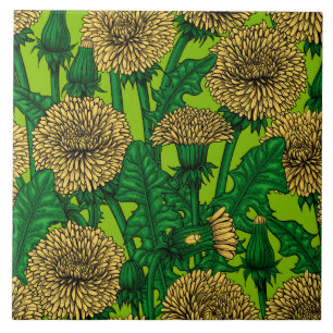 Carreau Dandelions