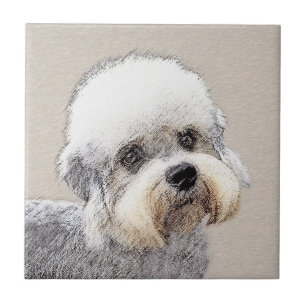 Carreau Dandie Dinmont Terrier Peinture Chien Art original